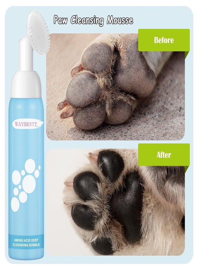 Waybesty Dog Paw Care Kit-Lick Safe Dog Paw Balm & Nose Balm with Coconut Oil, Dog Paw Cleaner & Towel | All-Natural Moisturizer for Dry, Cracked Pads & Snout | Winter Protection Against Salt & Cold Pavement - Image 2
